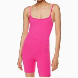 Aritzia Wilfred Free Divinity Romper - Hot Pink